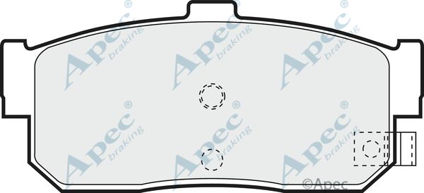 APEC BRAKING Комплект тормозных колодок, дисковый тормоз PAD842